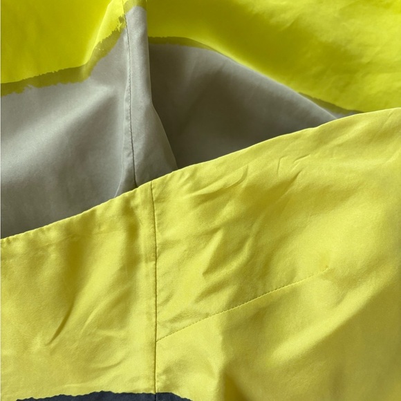 Reiss Strapless Silk Dress in Yellow and Gray Sz 6 - Picture 14 of 15